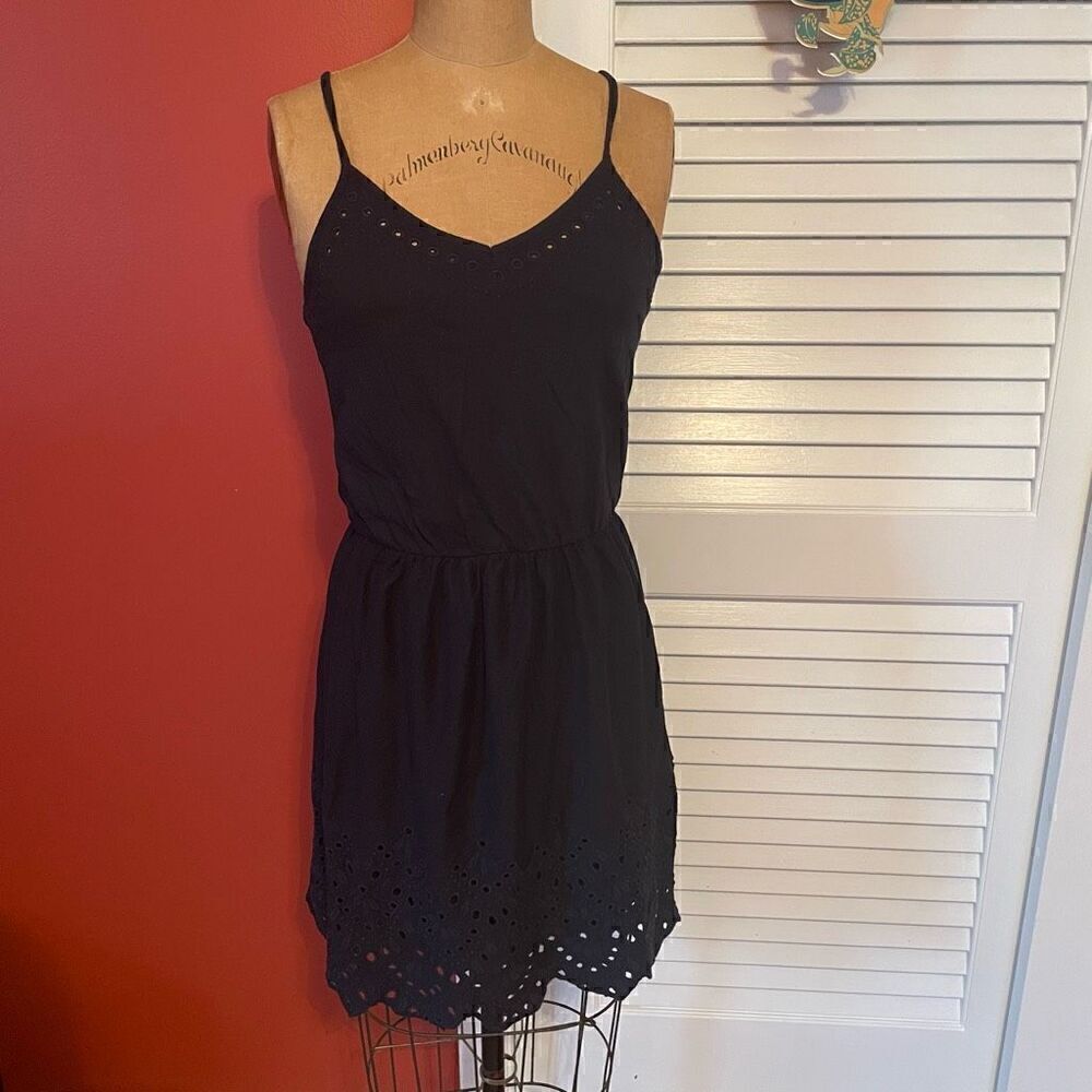 LOFT | black spaghetti strap casual dress XS